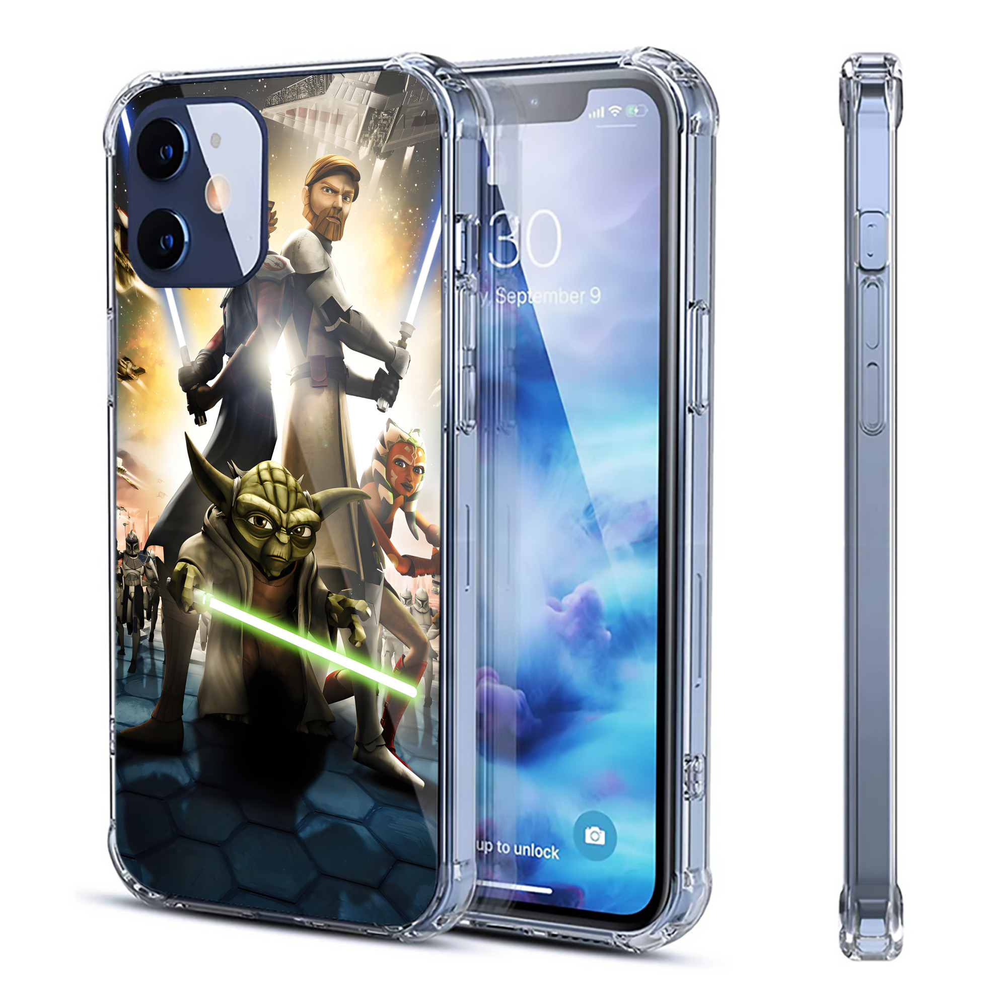 （画像用） スター・ウォーズ Star Wars 【iPhone 12シリーズ対応】透明スマホケース（クリアソフトケース）